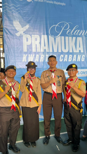 SMK KORPRI Majalengka Bangga! Tiga Siswa Dilantik sebagai Pramuka Garuda Kwarcab Majalengka