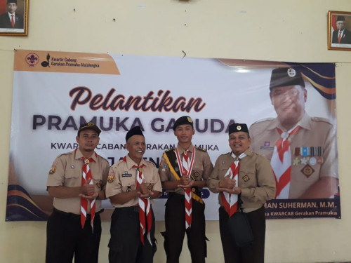 Siswa SMK KORPRI Majalengka Di Kukuhkan Menjadi Pramuka Penegak Garuda